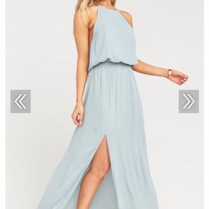 Show Me Your MuMu silver sage Heather dress